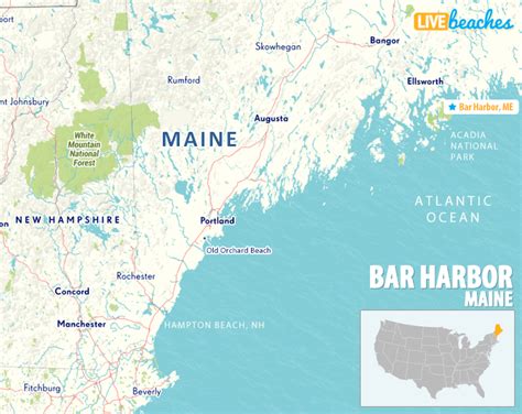 Bar Harbor Maine On Map